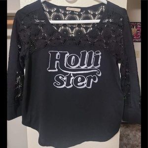 Women’s Hollister Black Long sleeved shirt Size Small.